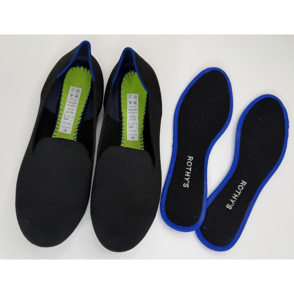 Rothy's The Loafer Black Slip On Flat Shoes Women's Size 9 - Picture 10 of 10